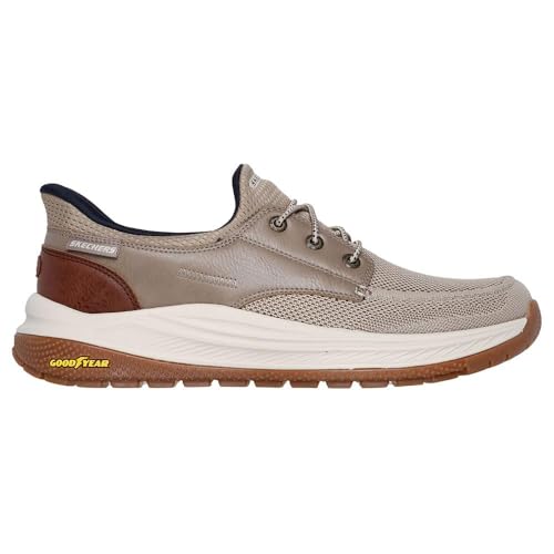 Image of Skechers Men's Meroe Alden Loafer | Casual, Slip-ins, Relaxed Fit, Air-Cooled Memory Foam, Goodyear Rubber