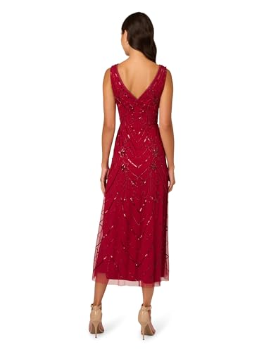Image of Adrianna Papell Women's Beaded Mesh Dress