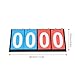 Uxsiya Portable Sports Score Counter Lightweight Various Types for Soccer Basketball Table Tennis (Four Digit Scoreboard)