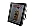 in Case of Emergency Break Glass - Deluxe 3D Display Box for Miniature Liquor Bottle, Real Glass Front (Walnut)