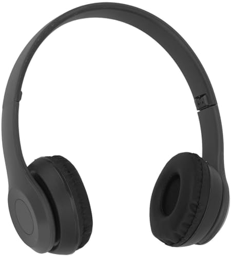 AF4 Headset Multifunction Foldable Sports Headphone with HiFi Stereo Sound, Wireless Technology, and Ergonomic Design for Home Office Travel (Black)