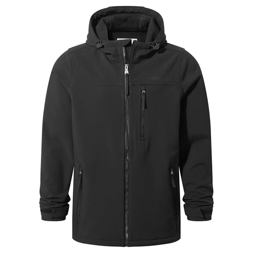 TOG24 Retner Mens Waterproof Softshell Coat & Jacket 8K Waterproof Protection, Breathable & Windproof Toggle Adjusters On Hood Opening & Microfleece Bonded For Maximum Warmth & Comfort - Image 7