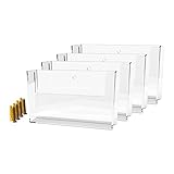 Marketing Holders 6' W PostCard Display Wall Mount Pack of 4 Salons Galleries Literature Book Holder Real Estate Agents Insurance Restaurants Journal Schools