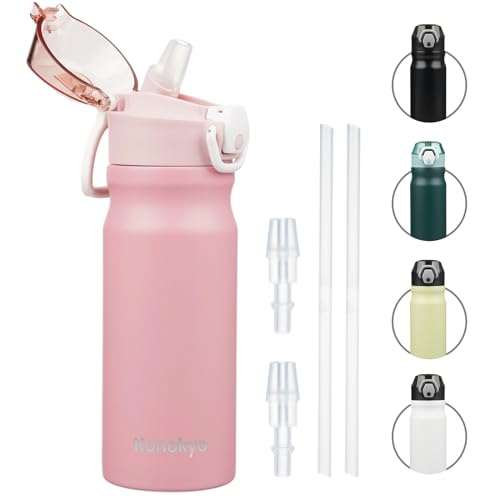 Image of Konokyo 18 oz Insulated Stainless Steel Sports Water Bottle with Straw Lid