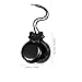 Milisten Spanish Castanets Black Wooden Castanets Flamenco Dance Castanets with String Spanish Hand Percussion Instruments Finger Castanets