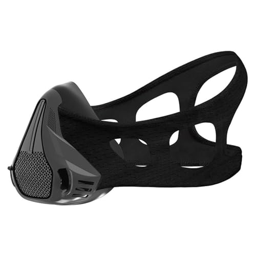 Masque de Haute Altitude Simule l‘Entraînement en Altitude avec 24 Niveaux de Résistance Réglable, Augmente la Capacité Pulmonaire et l’Endurance pour...
