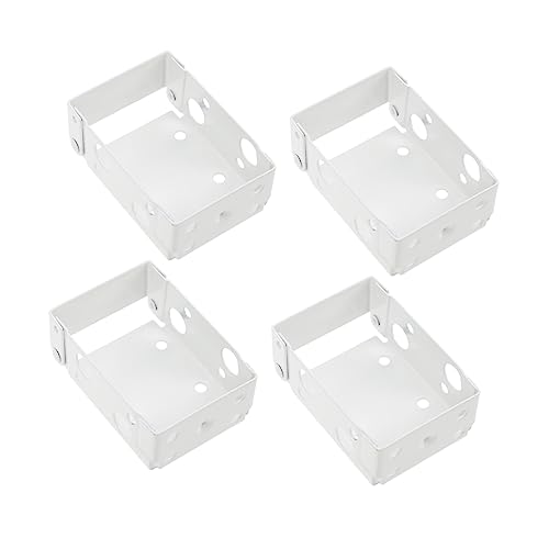 KOCKSHION 4pcs White Roller Blind Fittings Curtain Side Mounting Brackets Blinds Installation Accessories Replacement Parts for Window Shades