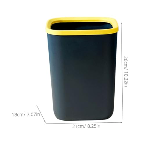 Caneca de basura cuadrada de plástico resistente miniatura 7