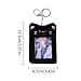 EUBUY Plush Keychain,Cute Plush Photo Card Holder Plush Card Holder Keychain Kitten Photocard Holder with Keychain Soft Fluffy Id Bank Credit Card Holder Protector Stationery, Medium, Pink