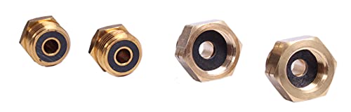 GARDINGER Propanflaschen-Adapterset Europa für Deutschen Druckregler 4-teilig