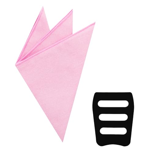 Image of Luckyvestir Pocket Squares for Men, 9 inch Cotton Linen Sage Handkerchiefs Men Women with Pocket Square Holder for Suits Business