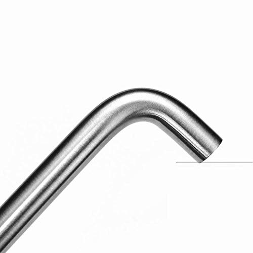 VIBORG 10 Pieces Solid SUS304 Stainless Steel Modern Kitchen Cabinet Cupboard Door Handles Pull Wardrobe Vanity Dresser Drawer Handle Pulls Satini Nickel Brushed (10 - Image 4