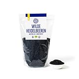 PAKKA - Bio getrocknete Heidelbeeren – naturbelassen und unbehandelt, roh, weich und mürb, ohne Schwefel, Blaubeeren, direkt von Kleinbauern aus dem Balkanbebirge, vegan, 750 g (1er Pack)