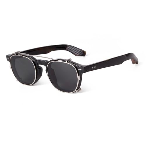 Lunettes de soleil steampunk verres polarisés amovibles pour hommes femmes