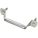 Ideal Security SK7133 Galvanized Steel Lift Handle for Garage Doors, BBQs, Gardens, Boxes, and More - 5.7 inch Hole Spacing