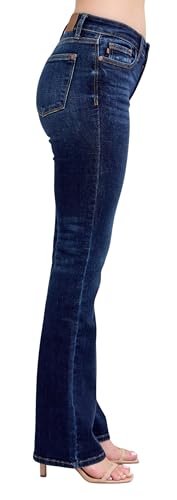 Judy Blue Women's High Waisted Dark Wash Bootcut Jeans2