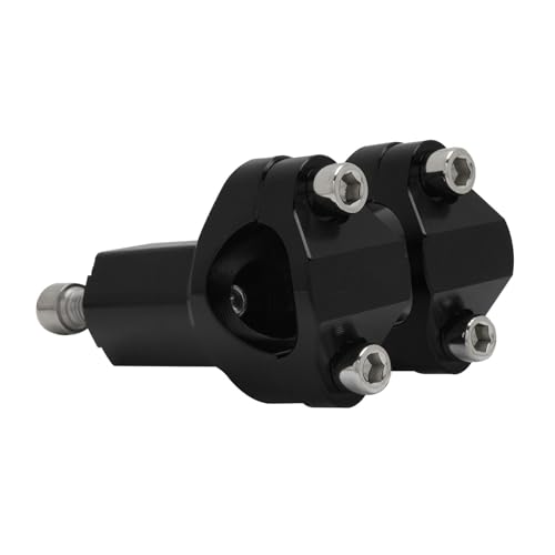 Vástago de horquilla moto para rutas de enduro con elevador de manillar negro ajustable