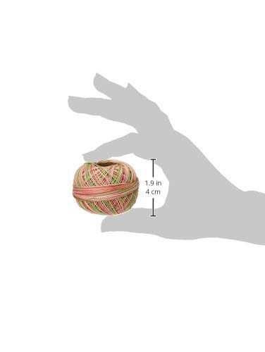 Hilo Premium de Algodón Lizbeth 122 Yards Coral Verde miniatura 3