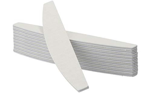 99nails 10 Stück Premium Nagelfeile Trapez Halbmondfeile Weiß Nagelstudio Feile 100/180 Körnung Profifeile Premium Feile – Bild 4