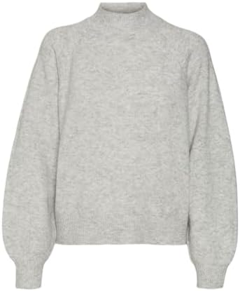 Vero Moda Vmleaf LS - Jersey de Cuello Alto Jersey de Punto Mujer...