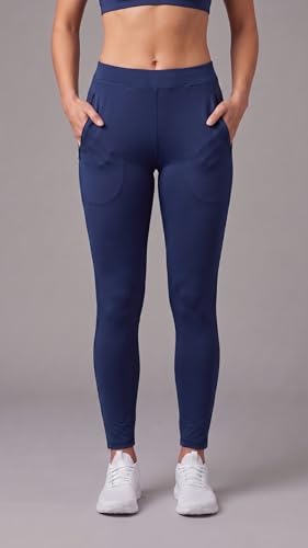 Image of Mehrang Stretchable Yoga Pants for Women & Gym Pants for Women Workout with Mesh Insert & Side Pockets