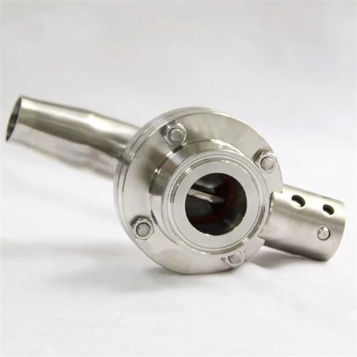 Válvula de codo de un lado abrazadera triple 2-1/4 acero inoxidable SS304 77.5mm 5