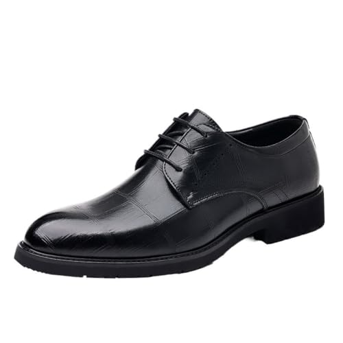 Mens Lace Up Oxford Dress Shoes Premium Leather for Business Office Wear Comfortable and Stylish