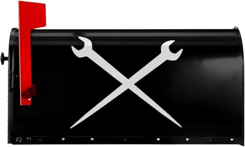 Crewneck Ironworker Crossed Tools Magnetic Waterproof Mailbox Cover Double-Sided Decorative Mailbox Cover