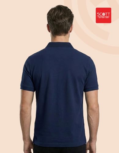 Image of Scott International Cotton Polo T Shirt | Collar Tshirts | Half Sleeves Plain T Shirt | T-Shirt |Tshirt for Men Stylish | Men's Tshirt