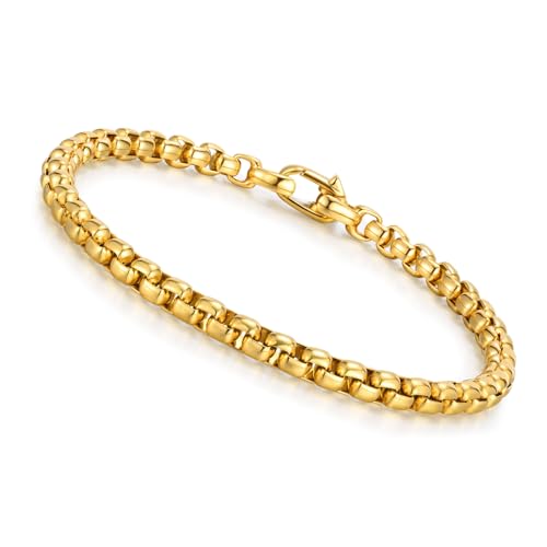 Pulsera VNOX Cadena Box para Hombre y Mujer miniatura 1