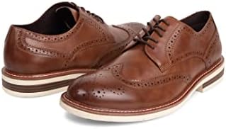 Kenneth Cole REACTION Men's Clyde Flex Lace Up Oxford Shoes, Cognac, 9.5 | Image 2