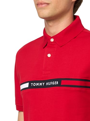 Image of Tommy Hilfiger Men's Short Sleeve Casual Polo Shirts in Regular Fit with Chest Logo Designs