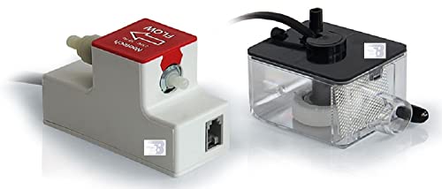 Mini pompa per condensa NTH 10.1 Per condizionatori d'aria fino a 50.000Btu/h o 15 kW frigoriferi portata massima 11 lt/h Livello sonoro 21 dB(A) Pompa e serbatoio sono progettati per la raccolta e lo scarico della condensa. Le dimensioni contenute ed il facile cablaggio rendono l'installazione del prodotto, molto semplice.