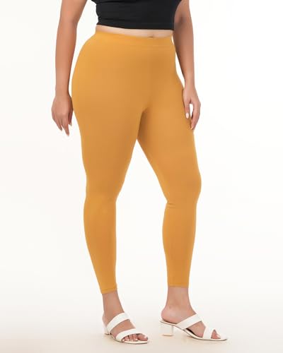 Image of Loveit Womens Solid Viscose Slim Fit Ankle Length Leggings