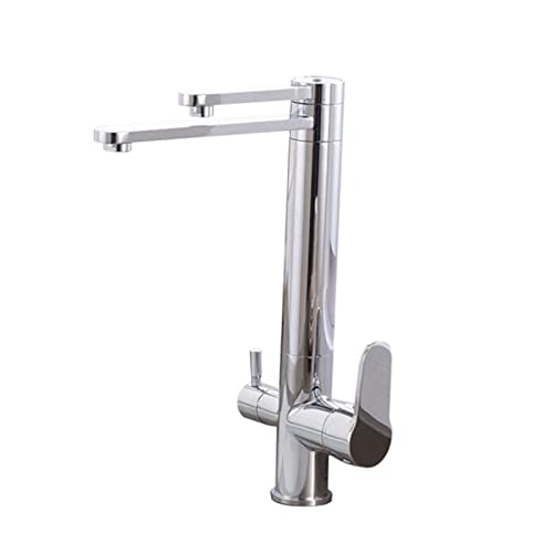 Grifo del fregadero de la cocina de tres vías para beber agua pura y lavar cómodamente