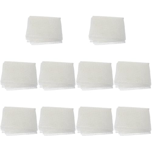 Sewroro 10pcs Rug for Crafts Rug Mesh for Crafting Cross Stitch Hook Canvas Sheet