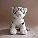 MENG Jouets Doux Jouets Blanc Tigre Peluche Mignon Albino Tigre Poupée Bengale Tigre Poupée Cadeau Peluche Jouets