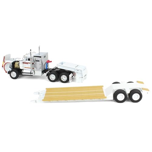 First Gear 1:64 White Western Star 4900 Camión y Remolque miniatura 4