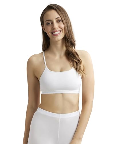 Image of Jockey 1351 Women Super Combed Cotton Elastane Stretch Multiway Styled Crop Top with Adjustable Straps and StayFresh Treatment