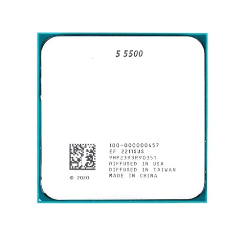 CPU R5 5500 3,6 GHz avec 6 cœurs et 12 threads pour un multitâche fluide