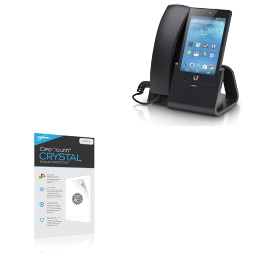 BoxWave Screen Protector Compatible with UniFi VoIP UVP - ClearTouch Crystal (2-Pack), HD Film Skin - Shields from Scratches