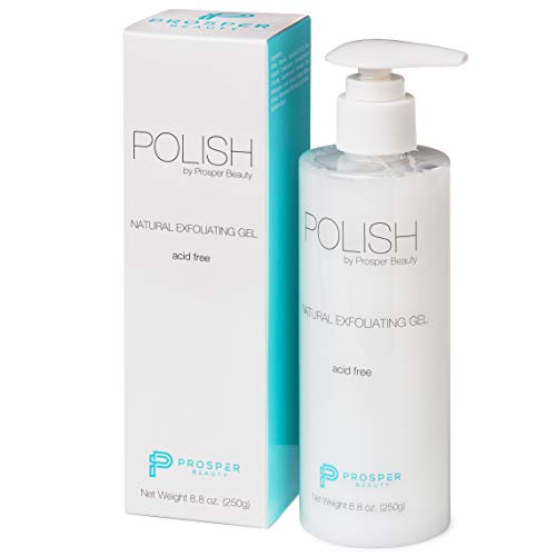 POLISH by Prosper Beauty | Facial Gommage and Face Exfoliator Scrub - Compare to Cure Natural Aqua Gel