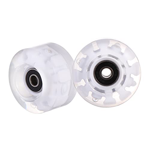 ibasenice 2pcs Roller Skating Wheels with Bearings Durable Wheels for Ice Skates Stable for Skateboards and Scooters