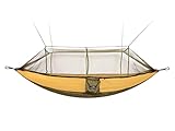 Monoprice Camp Hammock - with Bug Mesh and Built-in Carrying Case, Large Size, Holds 2 Persons, 2X 10 Foot Straps, Perfect for Camping, Outdoor, Travel, Survival, Hiking - Pure Outdoor Collection