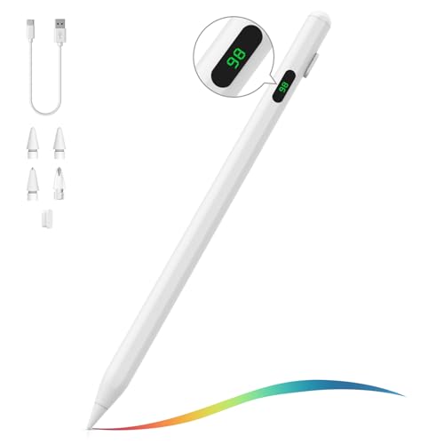 MoKo-Stylus-Pen-for-iPad-2018-2024-USB-C-Pencil-with-LED-Power-Display-for-iPad-Pro-1311-M4-2024-iPad-Pro-12911-iPad-Air-1311-M2-20246543-iPad-Mini-65-iPad-109876-White