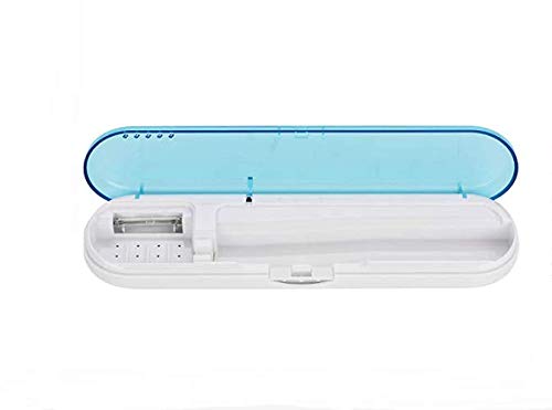 LMEIL Portable Toothbrush Sanitizer, Antibacteria UV Light Travel Toothbrush Sterilizer Box Tooth Brush Clean Disinfection Sanitizer