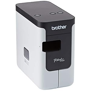 Brother PT-P700 Labelprinter voor de pc (voor 3, 5 tot 24 mm brede TZe-lettertape, tot 30 mm/sec. afdruksnelheid), zwart…