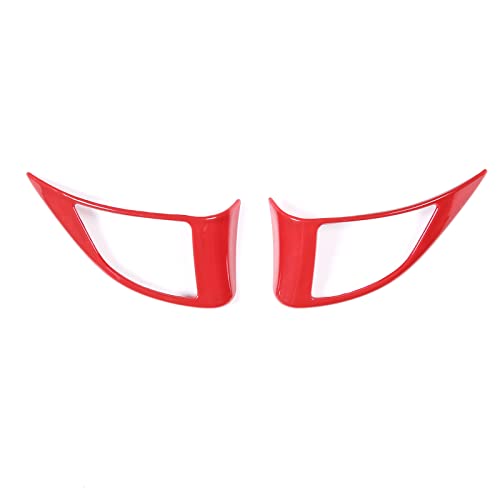 HAPPYHORSE Fit for Fiat 500 2010-2015 car Central Control Button Frame ABS Decorate Accessories (Sport Red)