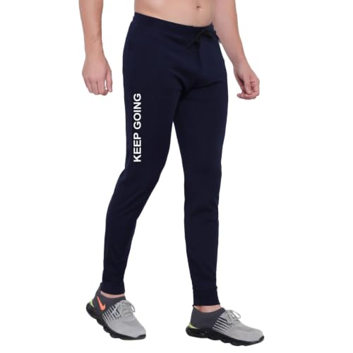 Image of BLUE STAR SHARK Men's Slim Fit Track Pants - Joggers for Running, Gym, Sports, and Casual Wear | Multipurpose Activewear Lower for Men & Boys | Stylish Summer Trousers & Night Pants