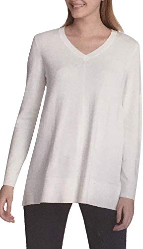 DKNY Jeans Ladies' V-Neck Sweater (S, Cream) DKNY Jeans Ladies' V-Neck Sweater (S, Cream)